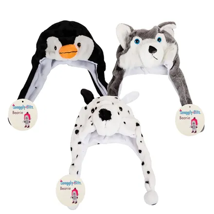 Kiddies Animal Design Hat,With Ear Flaps