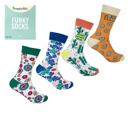 Unisex Floral Design Socks