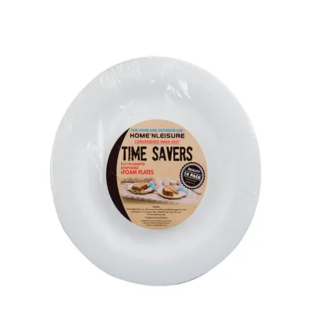 Foam Picnic Plates 23cm, 10-Piece