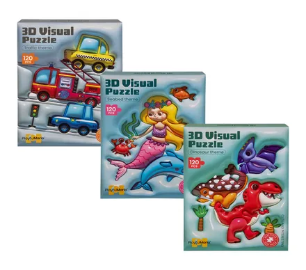 3d Look Visual Puzzle, 120 Pieces