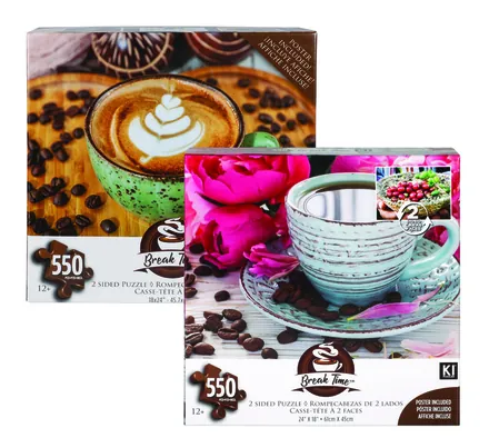 Double Sided Jigsaw Puzzle, 500-Piece