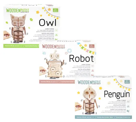 Wind Up Wood Puzzles