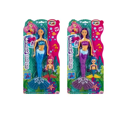 Mermaid Mom & Child Dolls