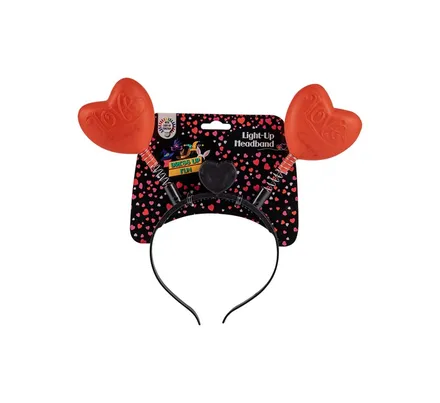 Dress Up Headband With Light Up Hearts