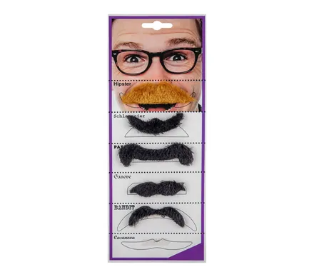 Dress Up Moustache 6-Pack