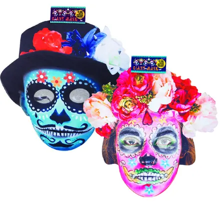 Giant Day Of The Dead Mask, 40cm