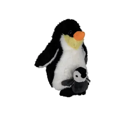 Stuffed Mom And Baby Penguin