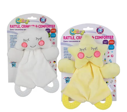 Baby Stuffed Rattle Comforter And Teethe