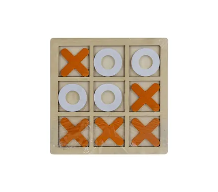 Wooden Naughts & Crosses Game