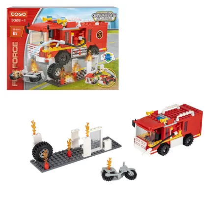 Fire Building Blocks 184-Piece