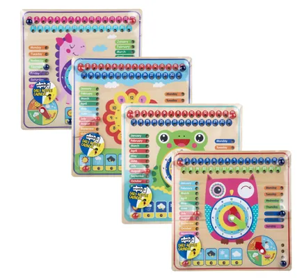 Wooden Calendar Activity Board