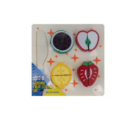 Wooden Fruit Cutting Set