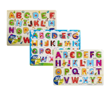 Wooden Push-In Board, A-Z