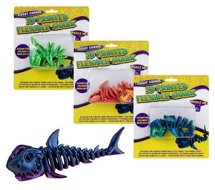 3d Printed Flexible Shark 15cm