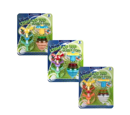 2in1 Light-Up Top With 3 Flying Discs