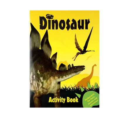 Yellow Dinosaur Activity Book