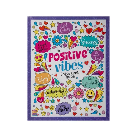 Positive Vibes Colouring Book