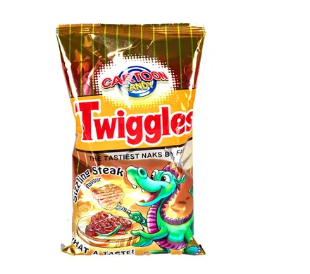 Twiggles Sizzling Steak Chips, 100g