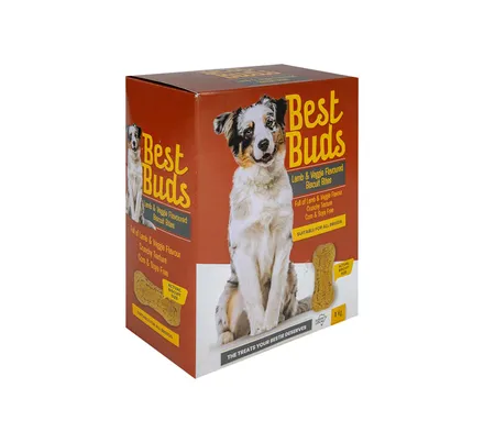 Best Buds Dog Biscuits Lamb & Veg 1kg