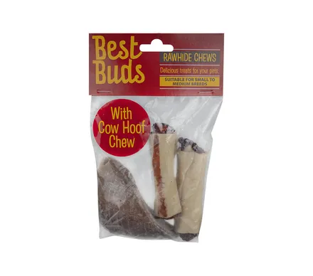 Best Buds Raw Hide Chews With Hoof